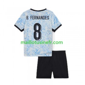 Maillot de Foot Portugal Bruno Fernandes 8 Extérieur UEFA EURO 2024 - Enfant